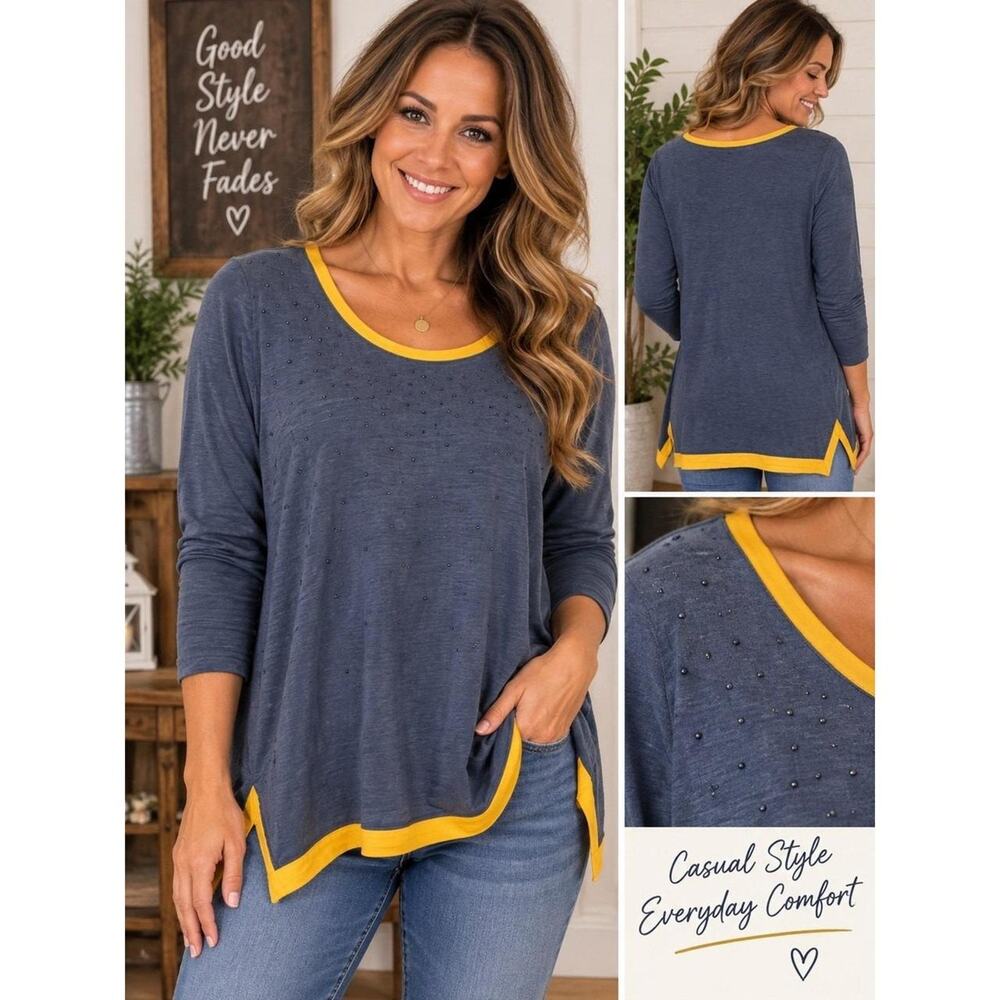 Ug apparel wvu rhinestone tunic